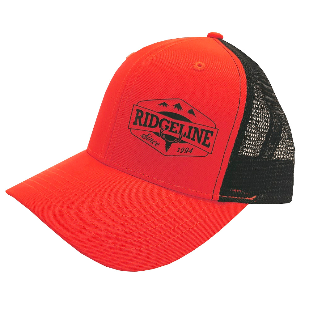 hunter orange trucker hat