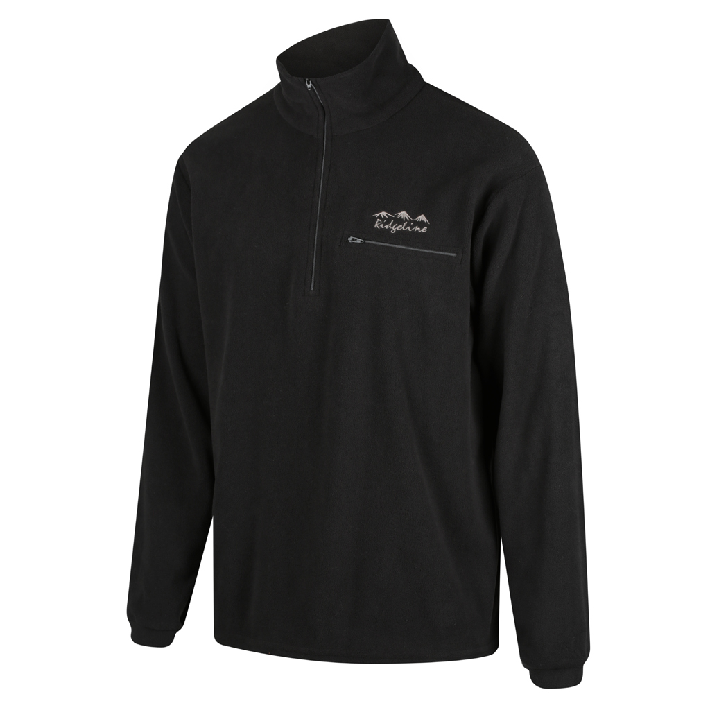 Ridgeline Micro Fleece Long Sleeve Shirt - Black | ZipTac