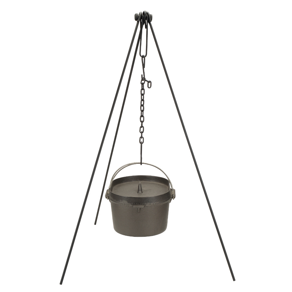Pioneer Campfire Cooking Tripod 1m Cast Iron Camp Cookware eBay