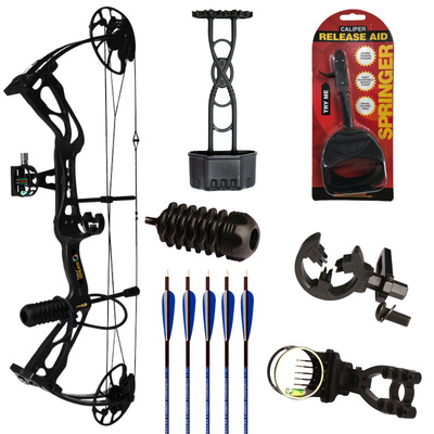 Sanlida Dragon X8 Compound Bow Package - Black