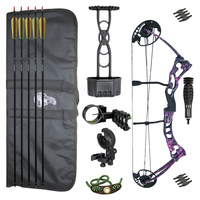 Hori-Zone Vulture Compound Bow Package - Pink/Purple 45lb