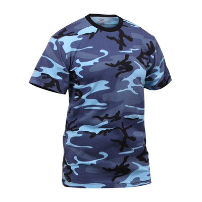 Rothco Coloured Camo T-Shirt - Sky Blue