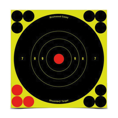 Shoot NC Bulls Eye Rifle Targets - 60 Pack