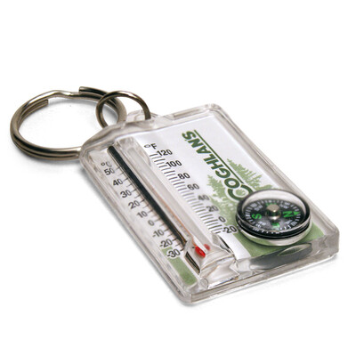 Coghlans Compass Thermometer Keyring