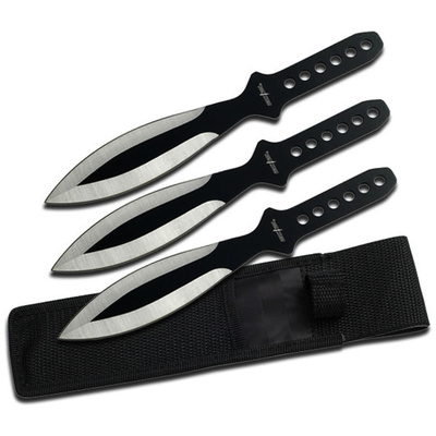 Perfect Point Black Throwing Knife Set