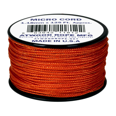 Atwood Micro Cord 125ft - Burnt Orange