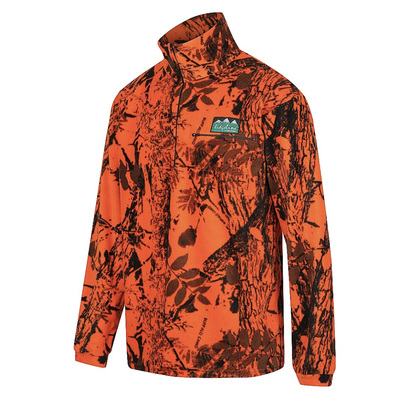 Ridgeline Micro Fleece Long Sleeve Shirt - Blaze Orange