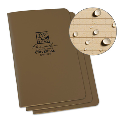 Field Flex Stapled Notebook  - 3 Pack - Tan