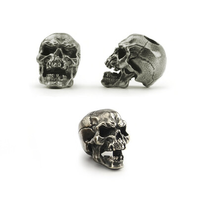 Paracord Bead - Silver Skull